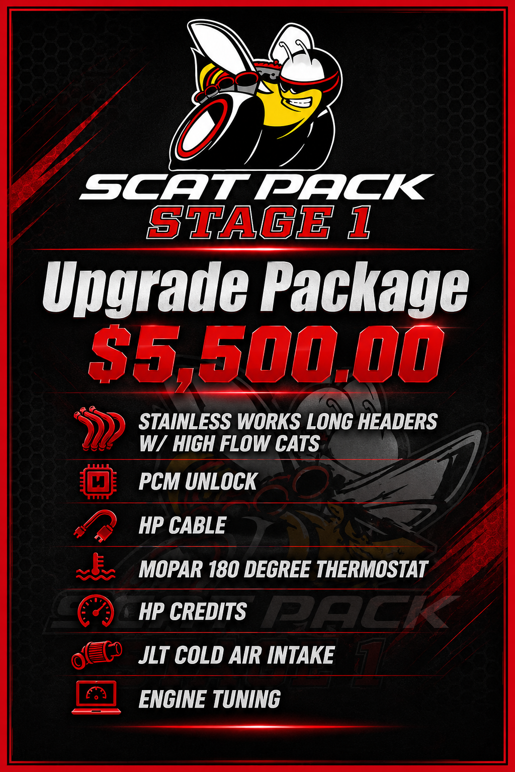 Stage 1 Package for 6.4L & 5.7L Hemi