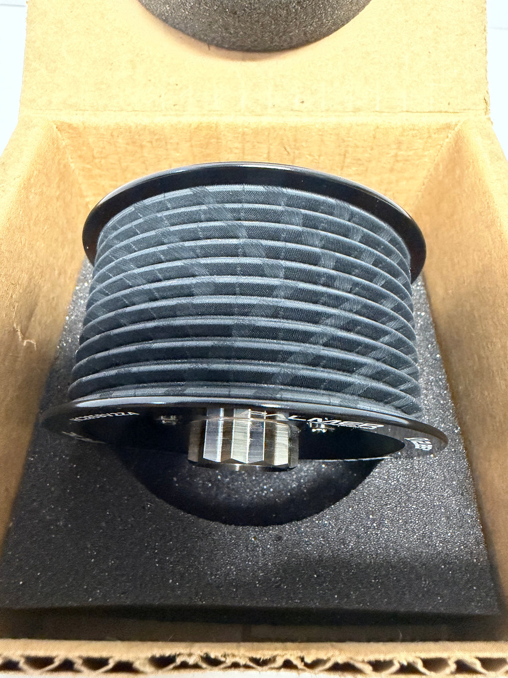2.85" 10 Rib ZPE GripTec 2pc HellCat L2V Black Pulley & Hub Kit