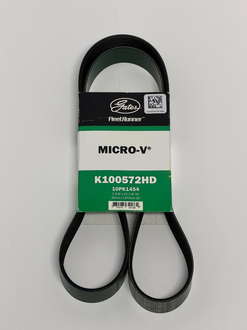Gates K100572HD Fleetrunner Micro-V Heavy Duty 10 Rib Serpentine Belt for 15-23 Challenger & Charger SRT Hellcat